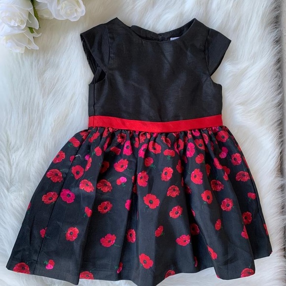 2 Gymboree black dresses. 1 black shine cardigan - Picture 8 of 10